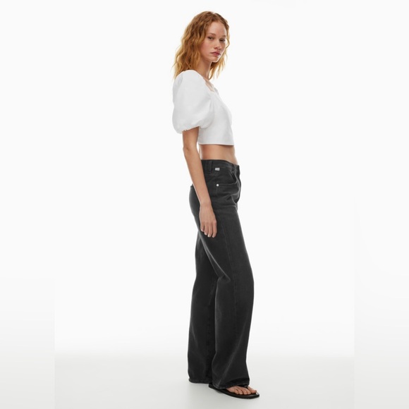 NWOT Aritzia Little Moon Lucia poplin blouse in white, SZ MEDIUM - Picture 4 of 11